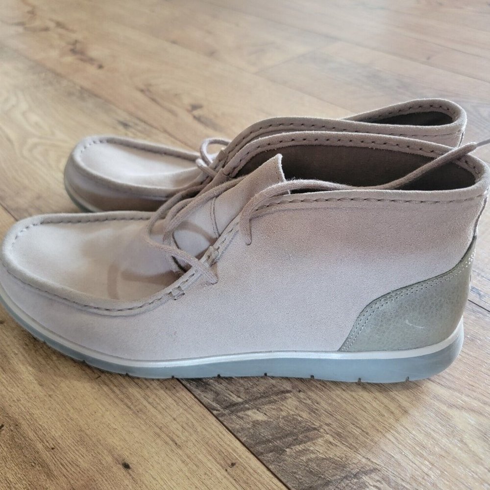 UGG MEN’S Gray Leather Suede Ankle Boots Size 12 1013862 Hendrickson EUC